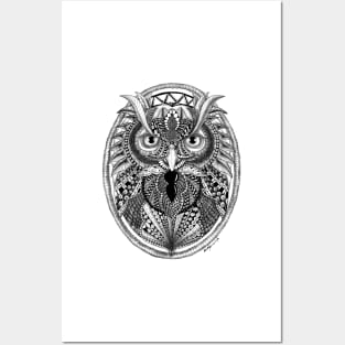 Ornate Owl Posters and Art